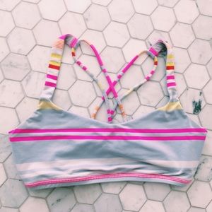Lululemon Free to Be Bra in Groovy Stripe